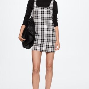 Mango checked mini dress size Xs.